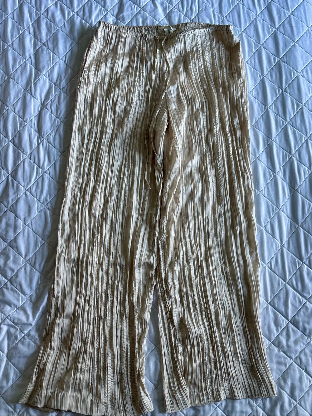H&M Satin Wide-Leg Pants